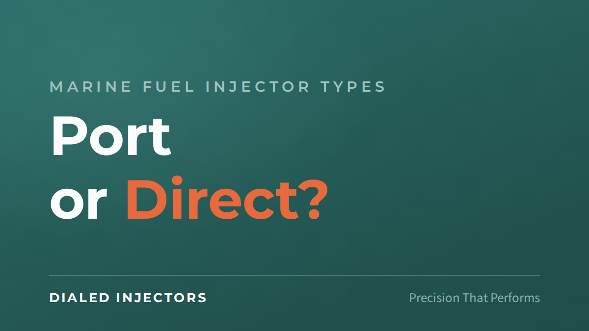 Marine fuel injector types explained: Port or Direct?