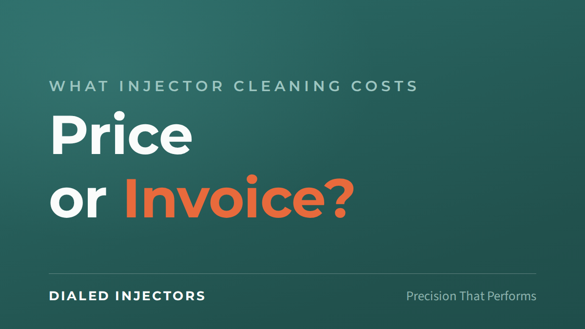 What marine fuel injector cleaning costs: Price or Invoice?