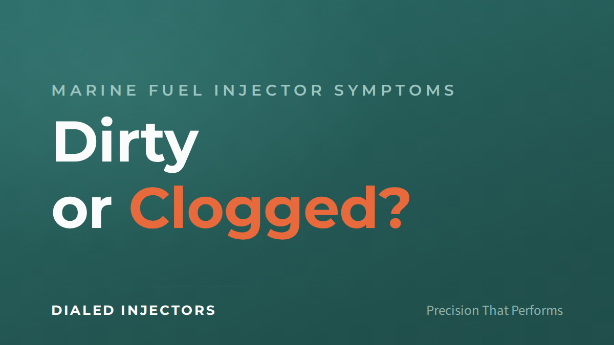 Symptoms of dirty and clogged marine fuel injectors: Dirty or Clogged?